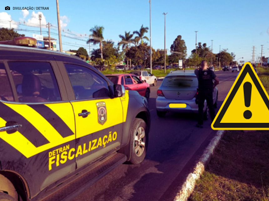 A casa caiu: Carro não licenciado e com 458 infrações é flagrado no Jardim Botânico