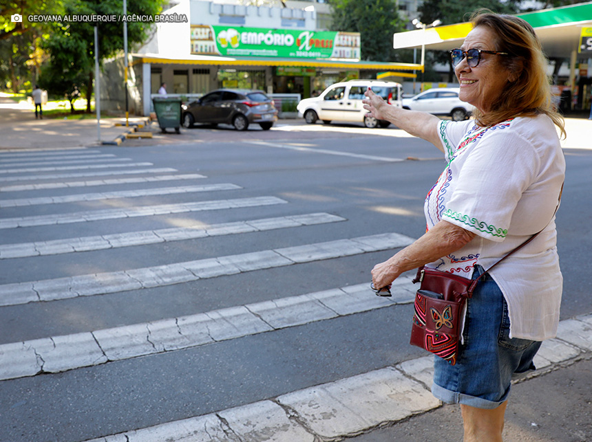 Maio Amarelo: Faixas de pedestre são símbolos de segurança no DF