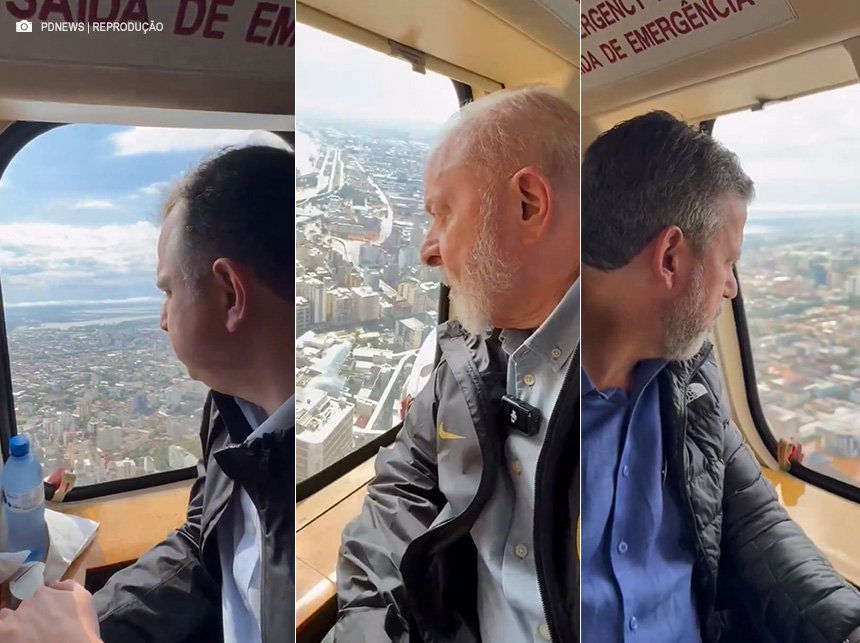 Lula volta ao Rio Grande do Sul e sobrevoa áreas atingidas por enchentes com membros do Executivo, do Congresso e do STF