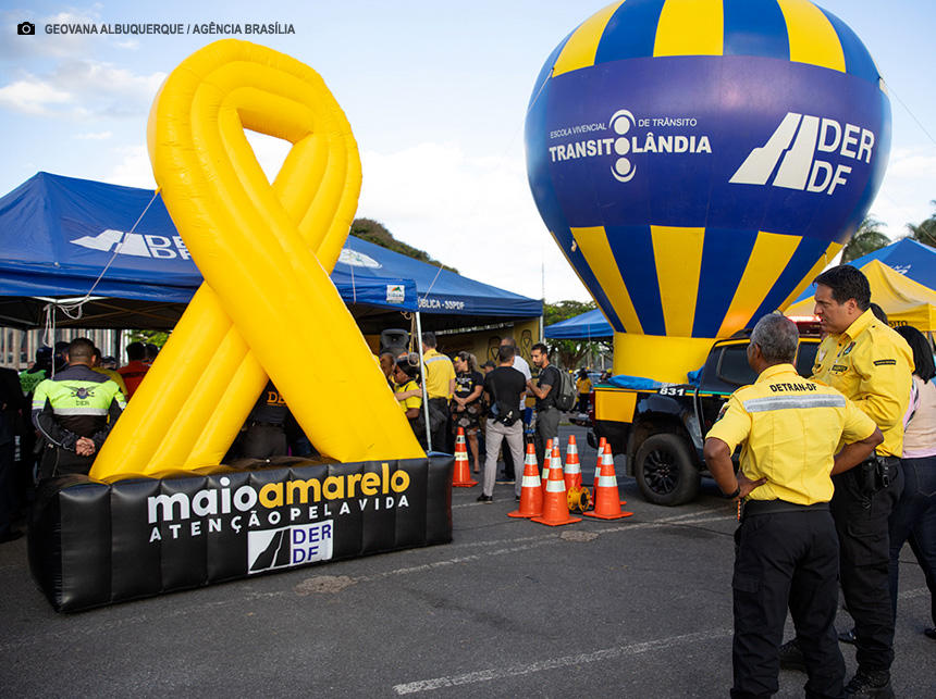 GDF abre Campanha Maio Amarelo com reunião de forças de segurança no DF