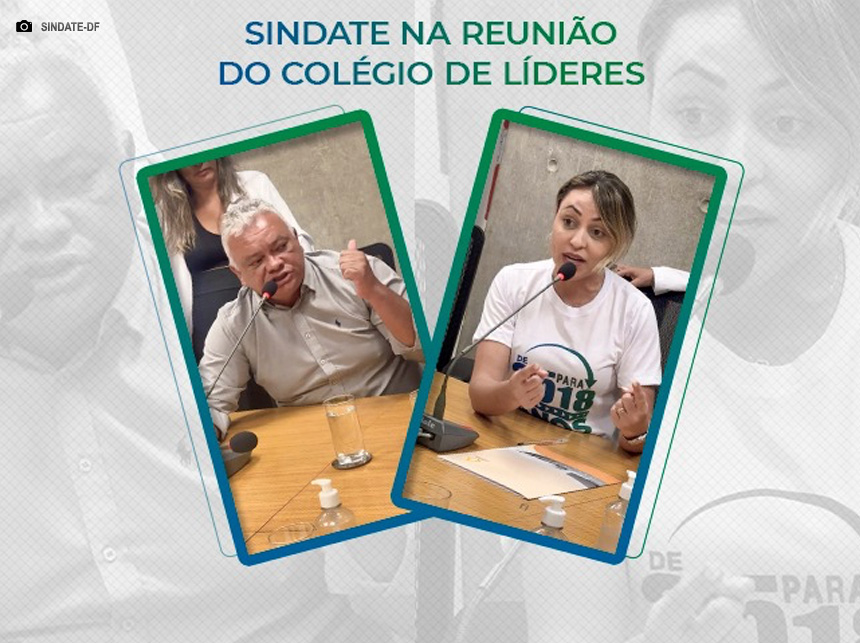 Sindate apresenta reestruturação de carreira na reunião do Colégio de Líderes da CLDF