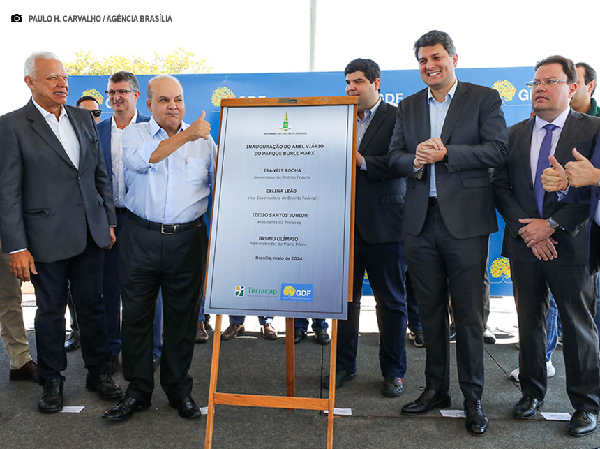 Ibaneis inaugura anel viário do Parque Burle Marx e anuncia novo viaduto do Noroeste