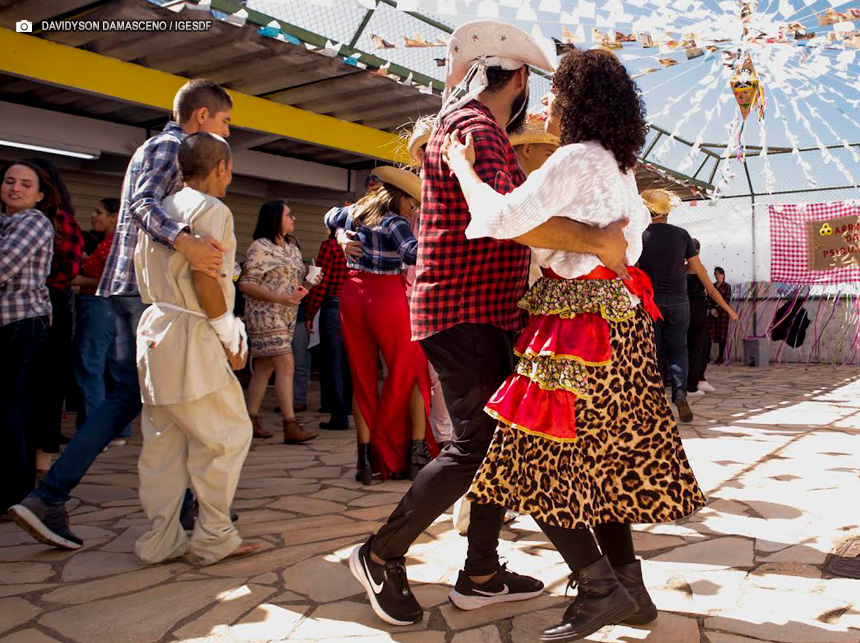 Arraiá da Psiquiatria anima pacientes do Hospital de Base do Distrito Federal