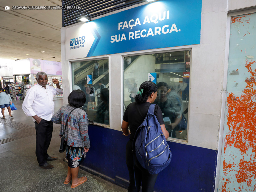 DF ganha 25 novos pontos de recarga dos cartões de bilhetagem do transporte público