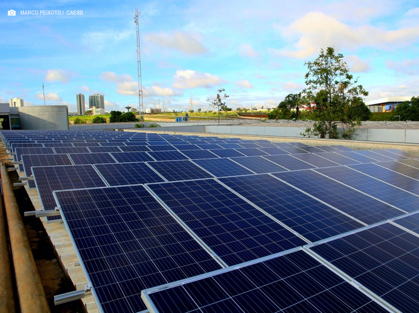 Caesb investe R$ 3,7 milhões em energia limpa e reduz custos operacionais