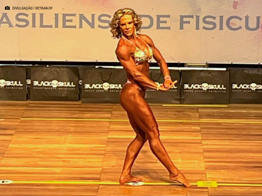 Servidora do Detran vence campeonato brasiliense de fisiculturismo