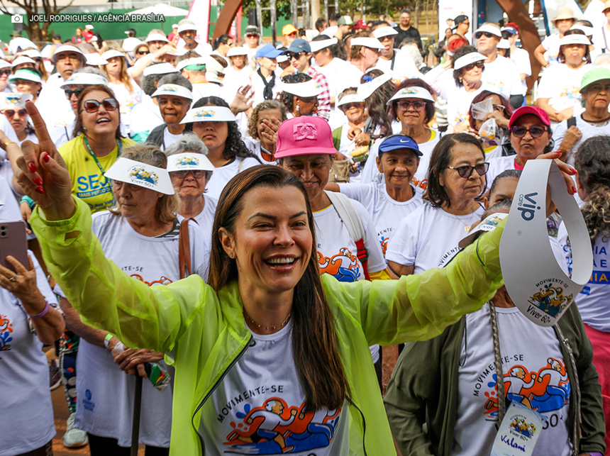 Ação especial no Parque da Cidade conscientiza sobre proteção da pessoa idosa