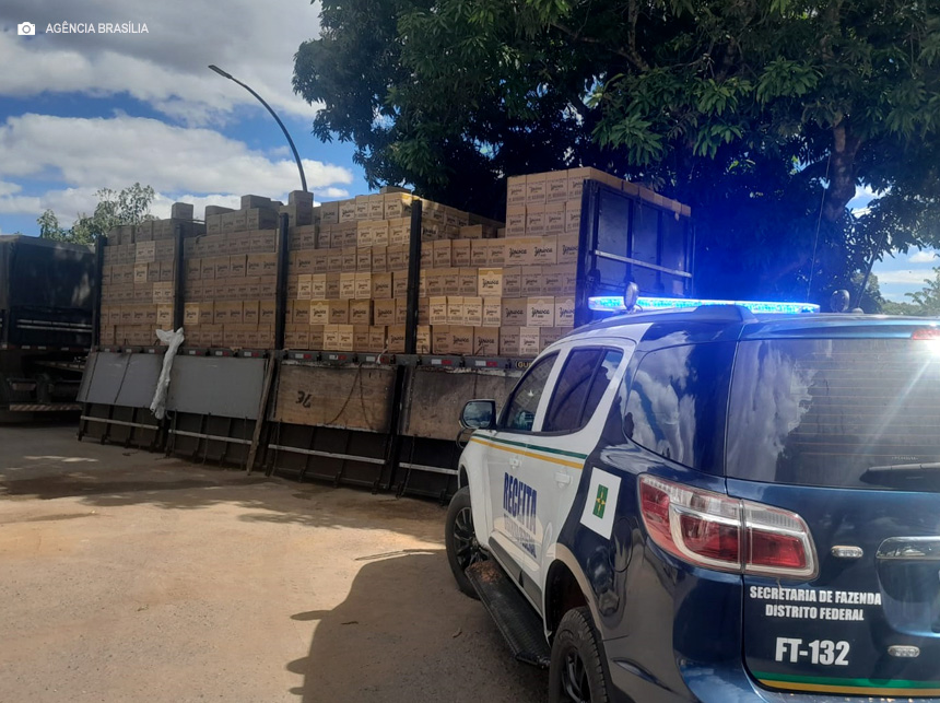 Receita do DF apreende R$ 905 mil em cachaça com nota fiscal inidônea