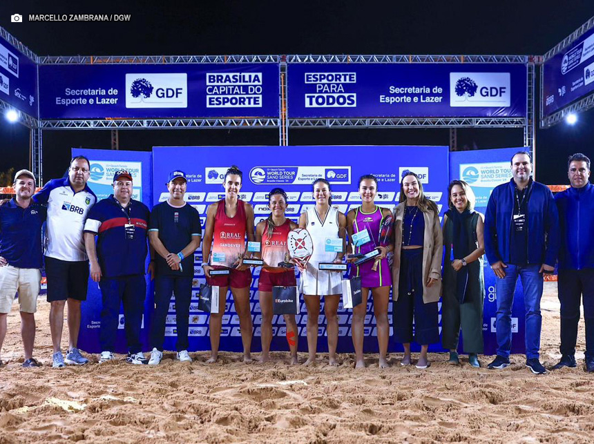 Brasília tem finais emocionantes em um dos principais torneios de beach tennis do mundo