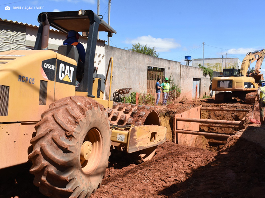 Nova rede de drenagem no Sol Nascente chega a 20 km de extensão