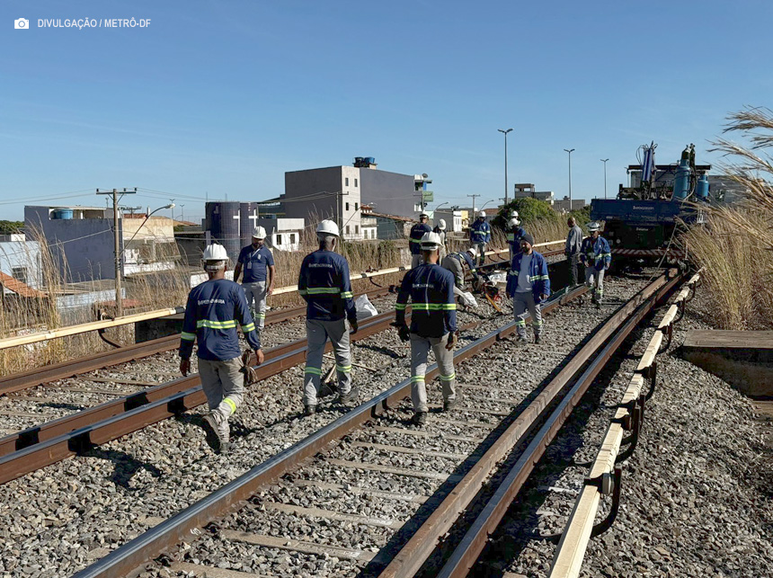 Metrô-DF suspende operação em Ceilândia para troca de trilhos no próximo domingo (21)