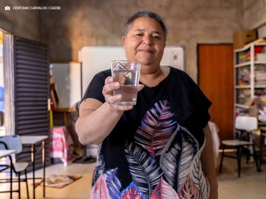 Caesb leva água à Fazendinha e passa a atender quase 100% dos moradores do Sol Nascente