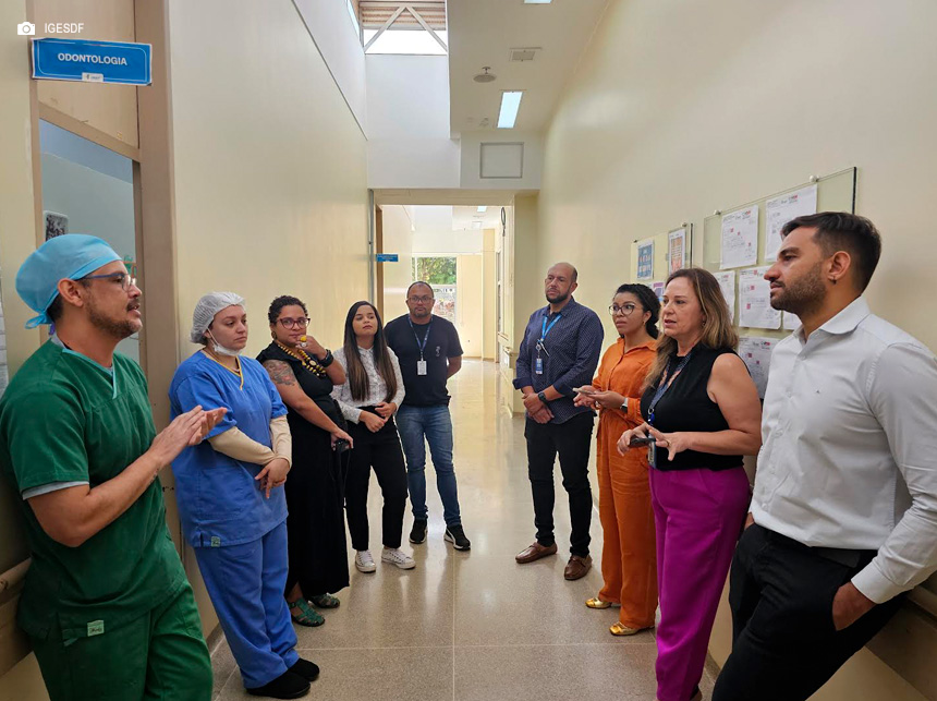 Hospital Regional de Santa Maria recebe visita do deputado distrital Fábio Félix