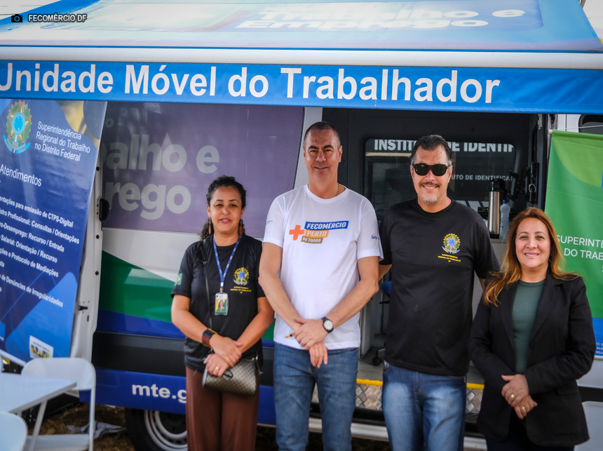 Fecomércio + Perto de Todos recebeu 8 mil pessoas no Gama e contou com apoio da Superintendência do Trabalho