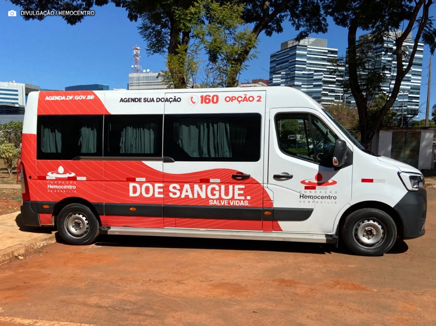 Doadores de sangue do DF ganham transporte gratuito ao Hemocentro
