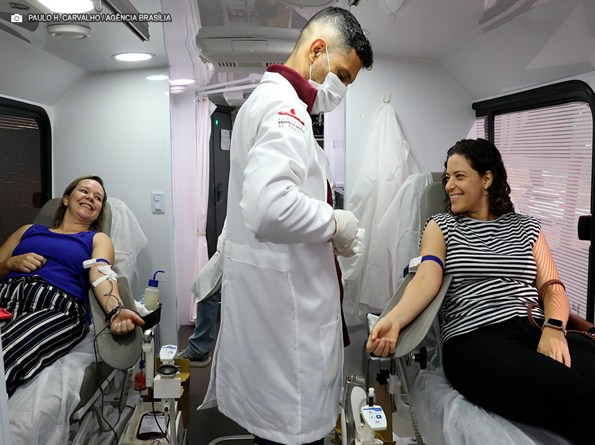 Unidade Móvel do Hemocentro facilita doação de sangue de moradores de Brazlândia