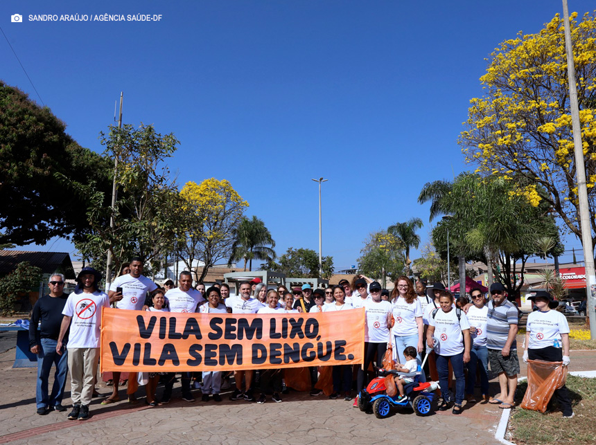 Vila Planalto realiza caminhada ecológica para prevenção da dengue