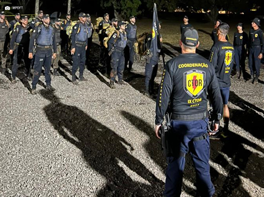 Promotoria Militar do MPDFT faz visita surpresa ao IX Curso Tático Operacional Rodoviário