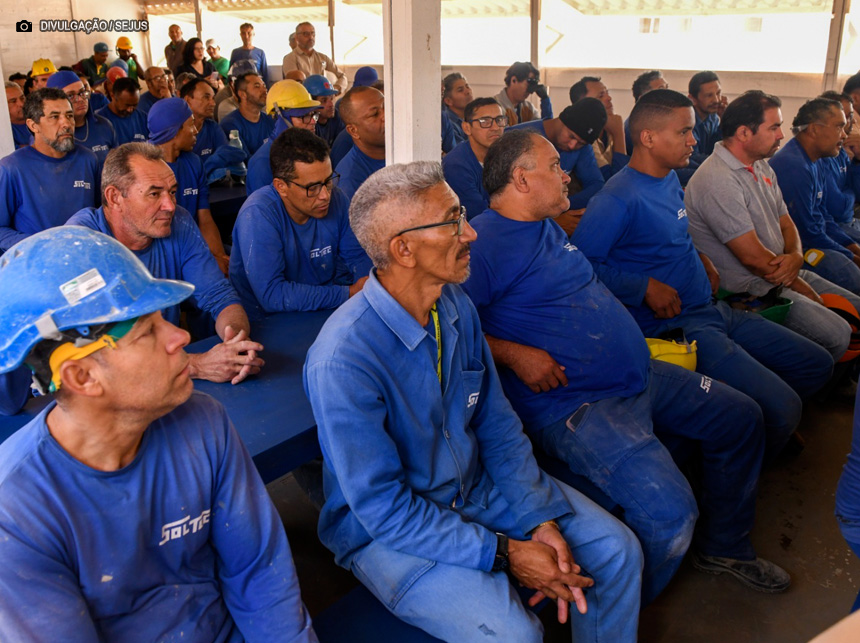 Projeto promove o enfrentamento à violência doméstica com trabalhadores da construção civil