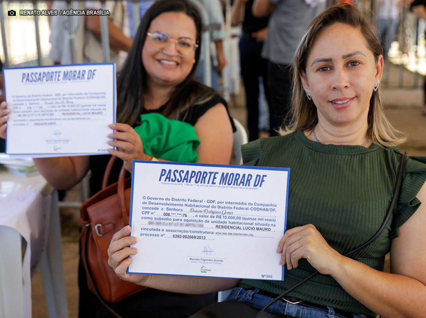 Mais 295 famílias são contempladas com subsídio do Passaporte Morar DF