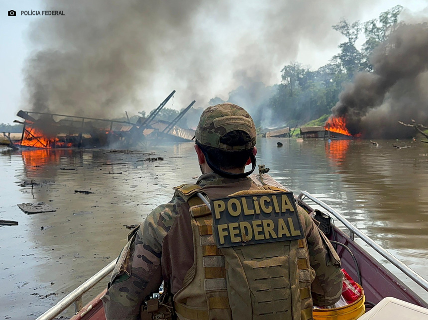 Amazonas: 16 são presos em confronto entre policiais e garimpeiros