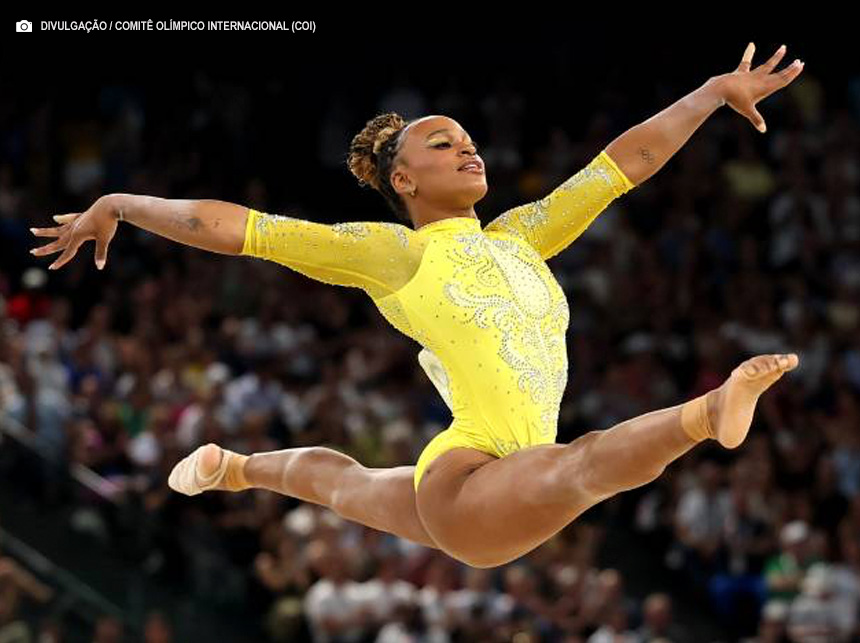 Rebeca Andrade conquista a prata na final do salto nos Jogos de Paris