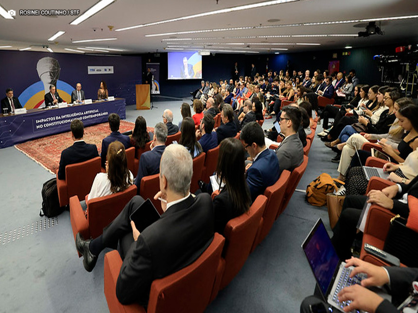 Impactos da IA no sistema constitucional, na democracia e nos direitos fundamentais são temas de evento no STF