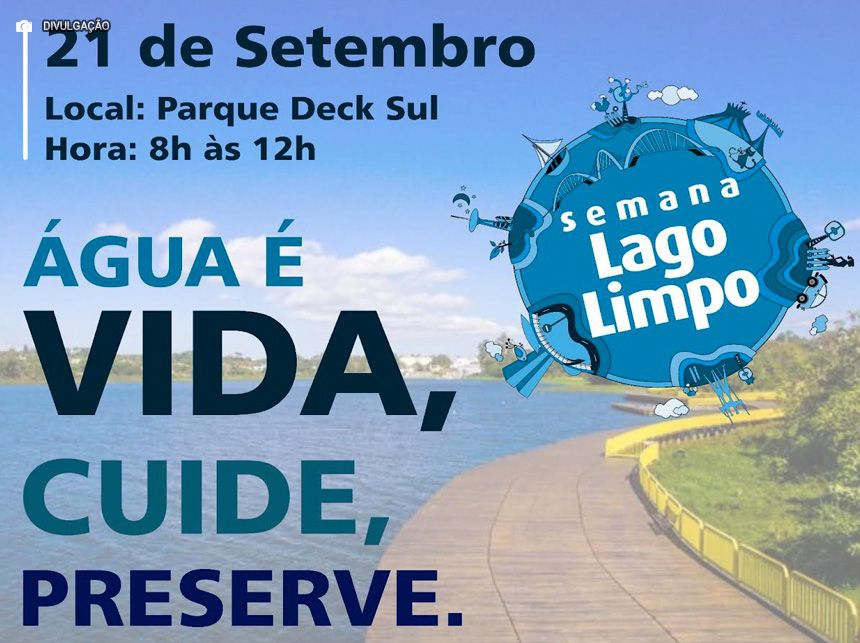 Adasa e parceiros do DF realizam a 12ª edição do Lago Limpo no Deck Sul