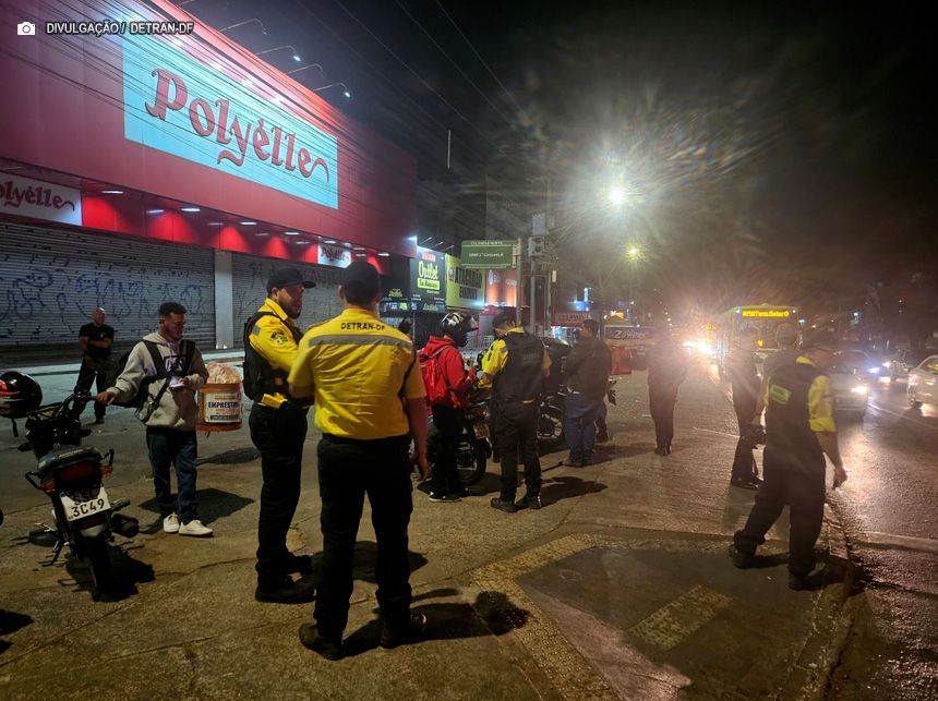 Operação Sossego aborda 250 motociclistas em Ceilândia