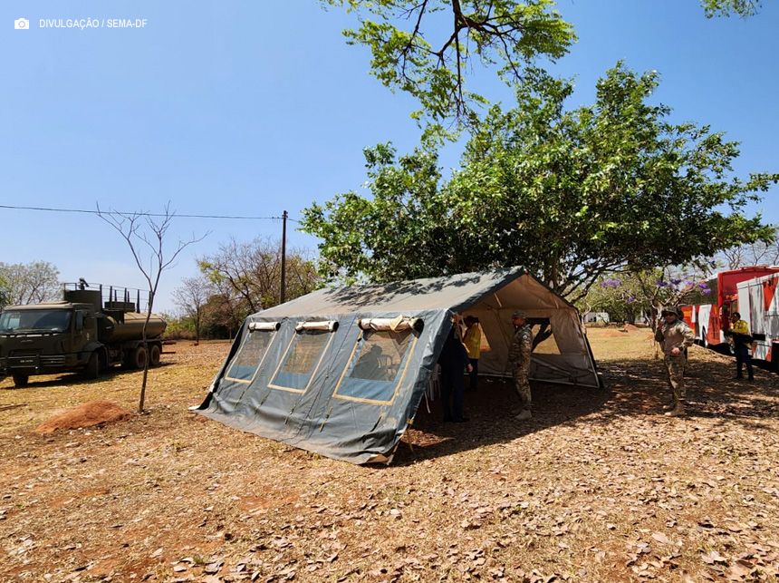 Tenda ajuda no resgate de animais afetados por incêndios no Parque Nacional