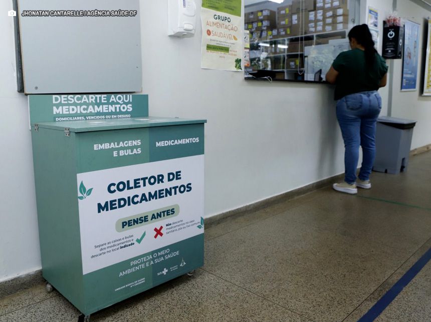 UBS 1 do Cruzeiro cria modelo de coletor para descarte apropriado de medicamentos