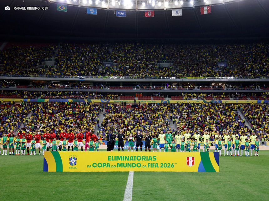 Brasilienses lotam Arena BRB Mané Garrincha para ver goleada do futebol brasileiro pelas Eliminatórias