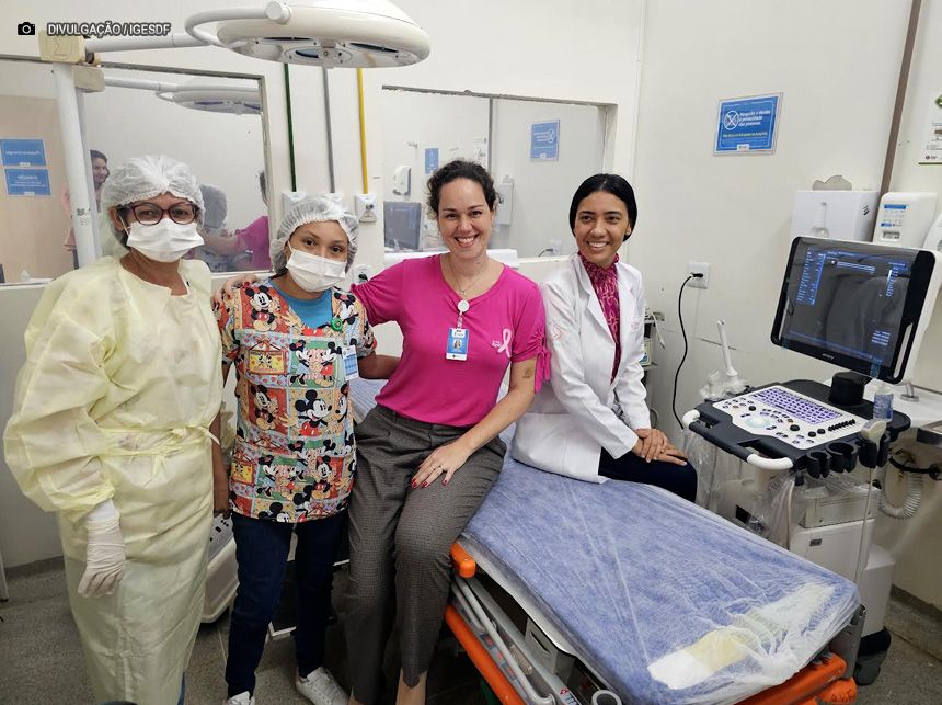 Hospital Regional de Santa Maria realiza 15 punções guiadas por ultrassom no Outubro Rosa