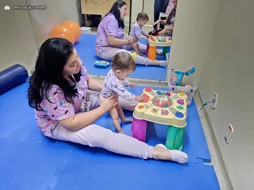 Hospital Regional de Santa Maria oferece serviço de Estimulação Precoce para crianças de zero a 3 anos de todo o DF