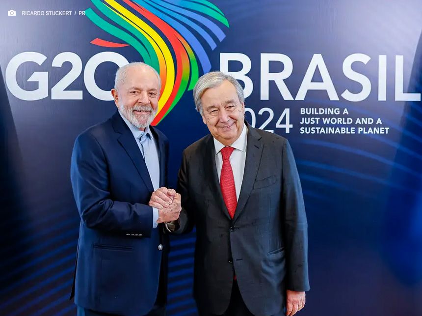Lula encontra Guterres e defende continuidade do G20 Social