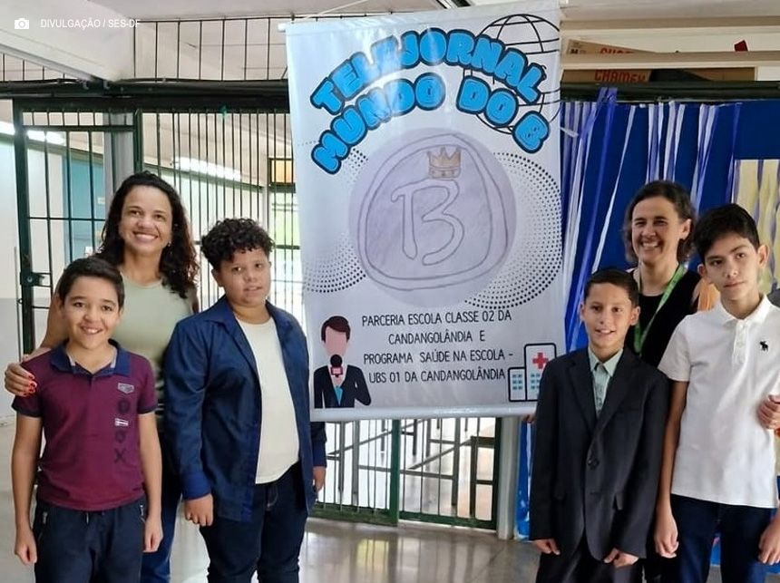 Programa Saúde na Escola aborda combate à dengue em formato de jornal na Candangolândia