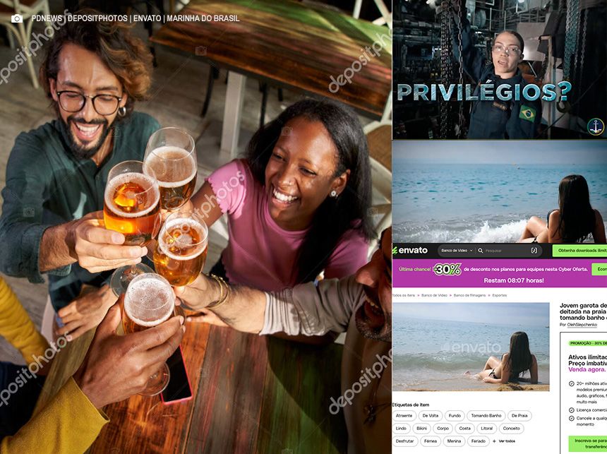 Privilégios: Marinha do Brasil se utiliza de banco de imagens para fazer vídeo e chamar população brasileira de ‘vida fácil’