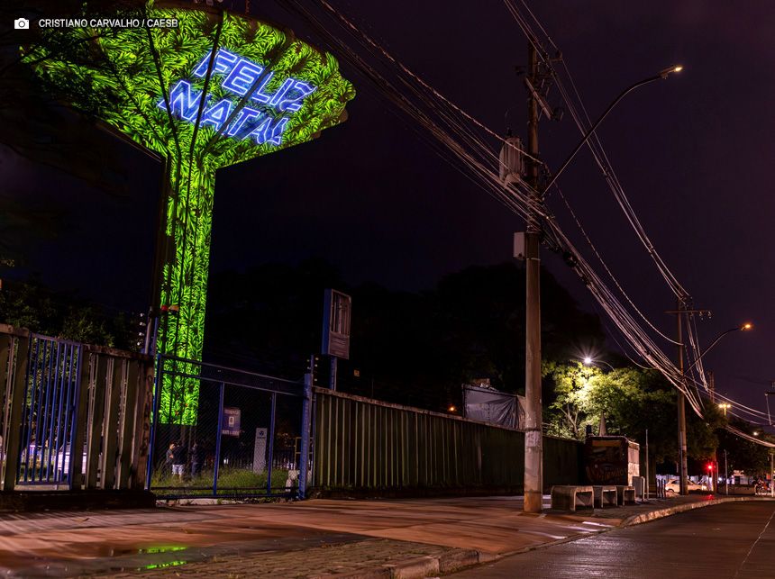 Caixa D’água de Ceilândia ganha projeção especial para o Natal