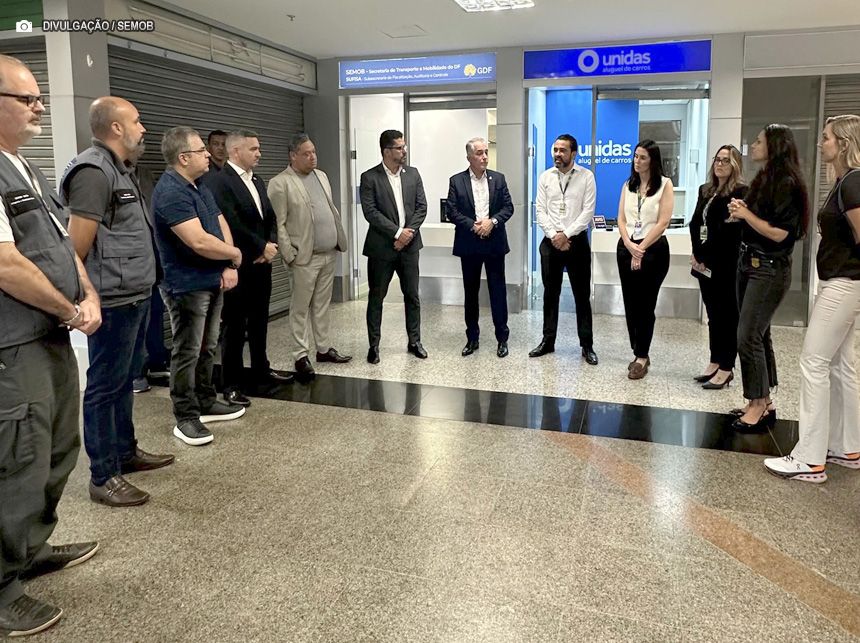 Fiscalização do transporte individual no aeroporto de Brasília é intensificada