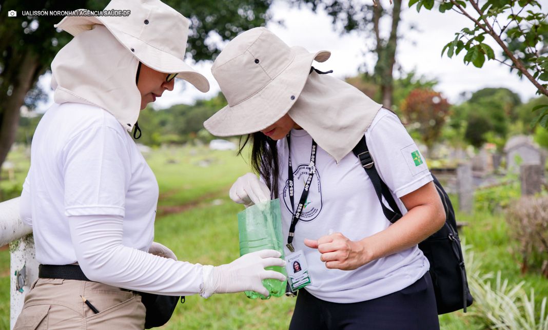 Ação de combate à dengue é realizada no cemitério Campo da Esperança