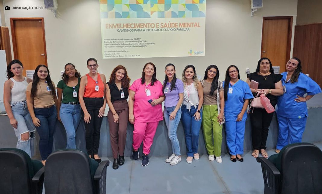 Profissionais do HRSM participam de curso sobre envelhecimento e saúde mental