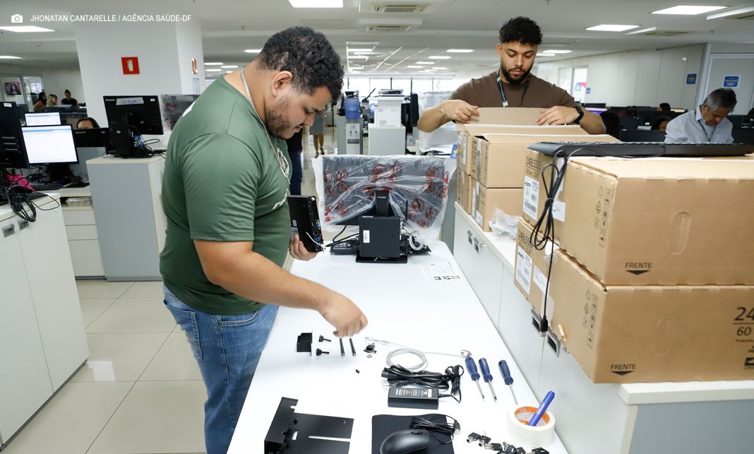 Secretaria de Saúde inicia modernização de computadores