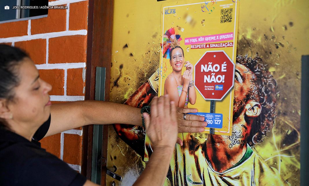 Campanha conscientiza população sobre respeito e valorização das mulheres no Carnaval 2025