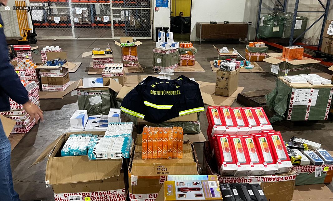 Operação apreende R$ 2 milhões em mercadorias sem nota fiscal nesta quinta (6), no DF