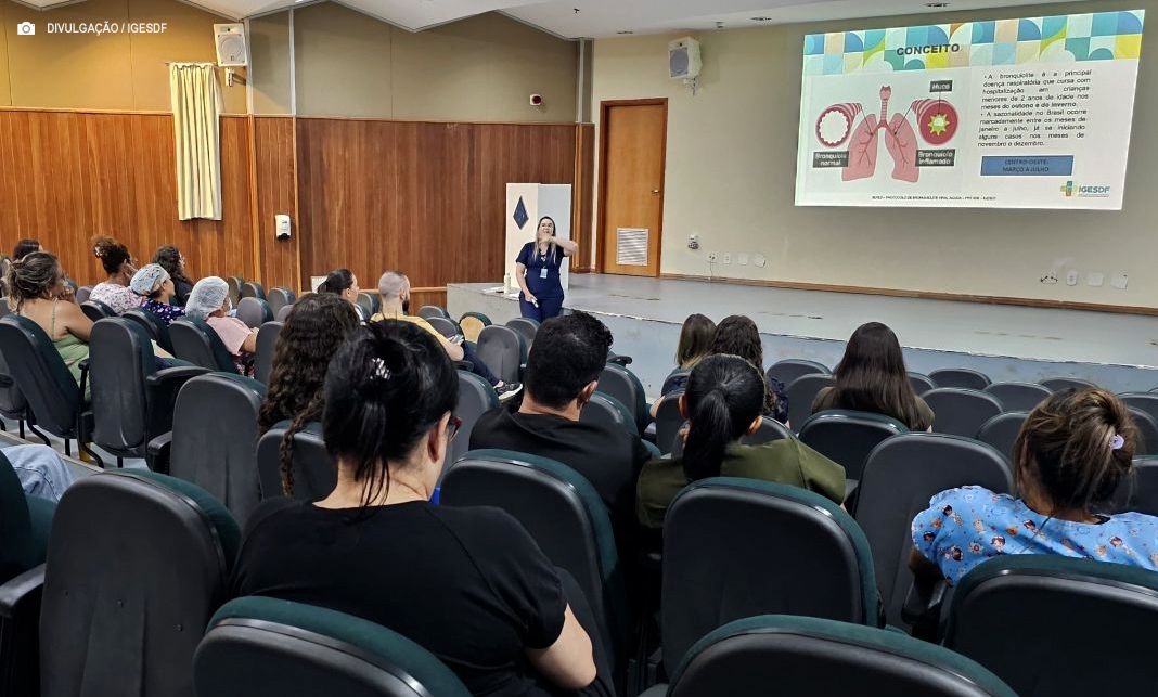 Profissionais do HRSM fazem capacitação em bronquiolite viral aguda
