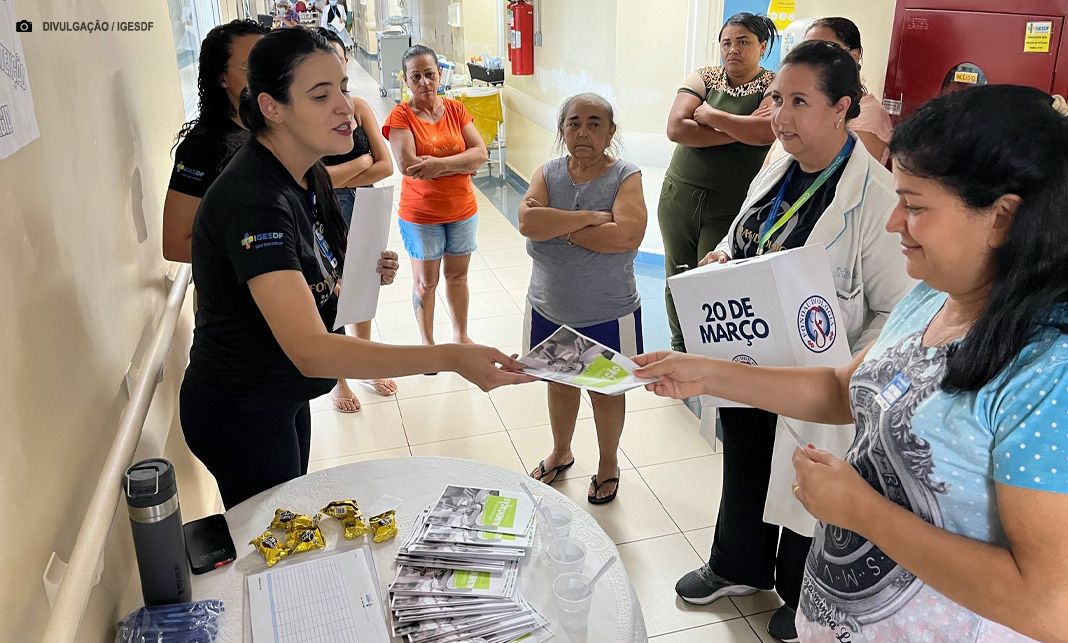 Serviço de fonoaudiologia do Hospital de Base promove ação educativa sobre disfagia
