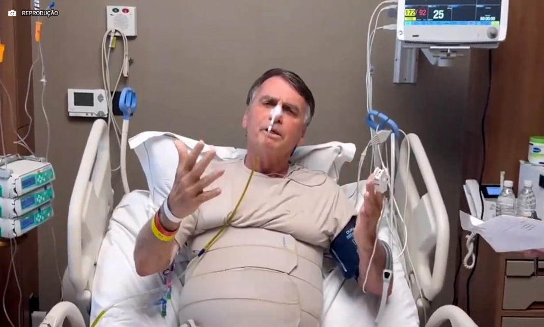 Bolsonaro divulga recorte de vídeo sobre intimação do STF em UTI do hospital DF Star