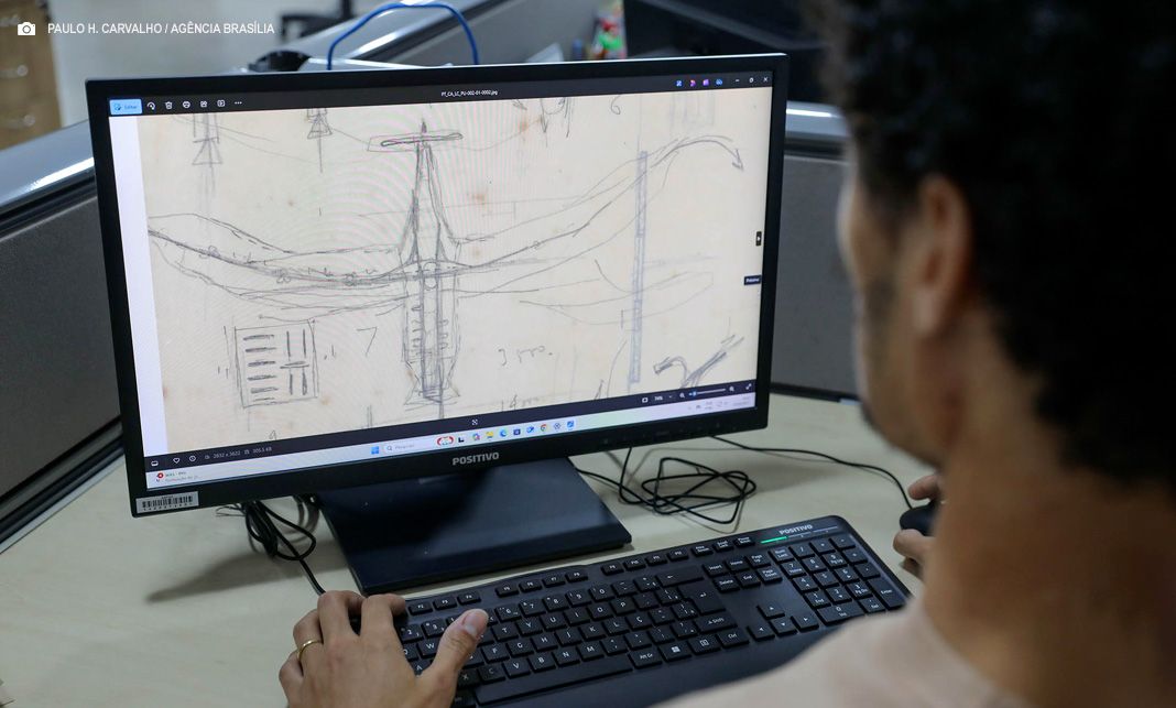 Acervo digital de Lucio Costa começa a ser compartilhado com o Arquivo Público do DF