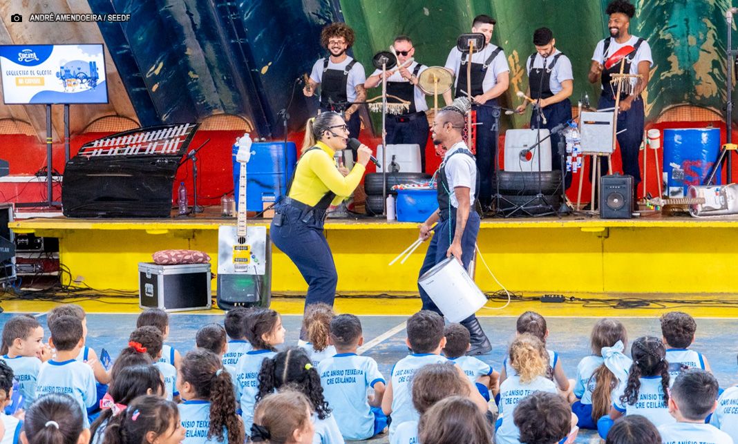 Escolas públicas de Ceilândia recebem Orquestra de Sucata
