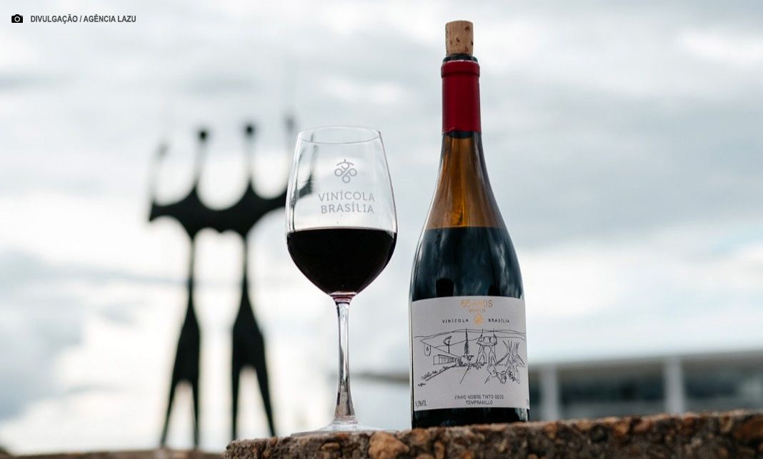 No aniversário de 65 anos, Brasília ganha vinho exclusivo de projeto que integra a Rota das Uvas